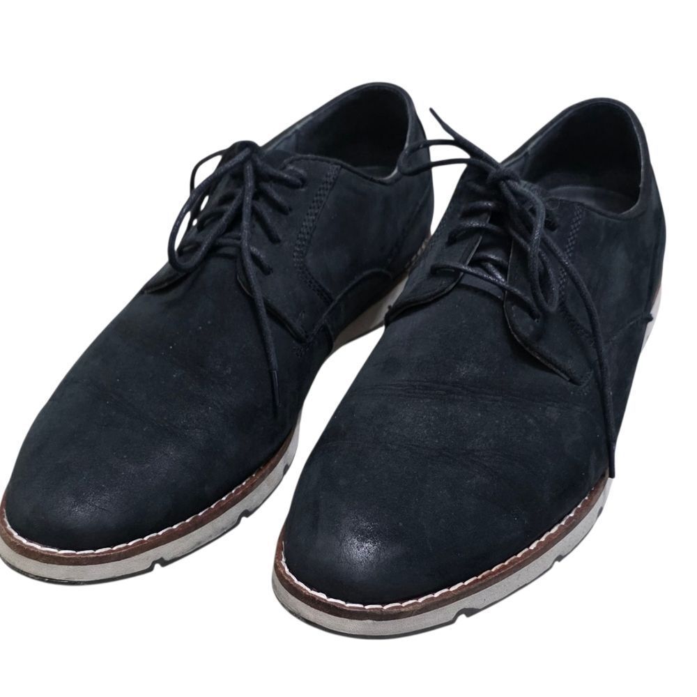 Hush Puppies Mens Black Lace-Up Dress Shoes
